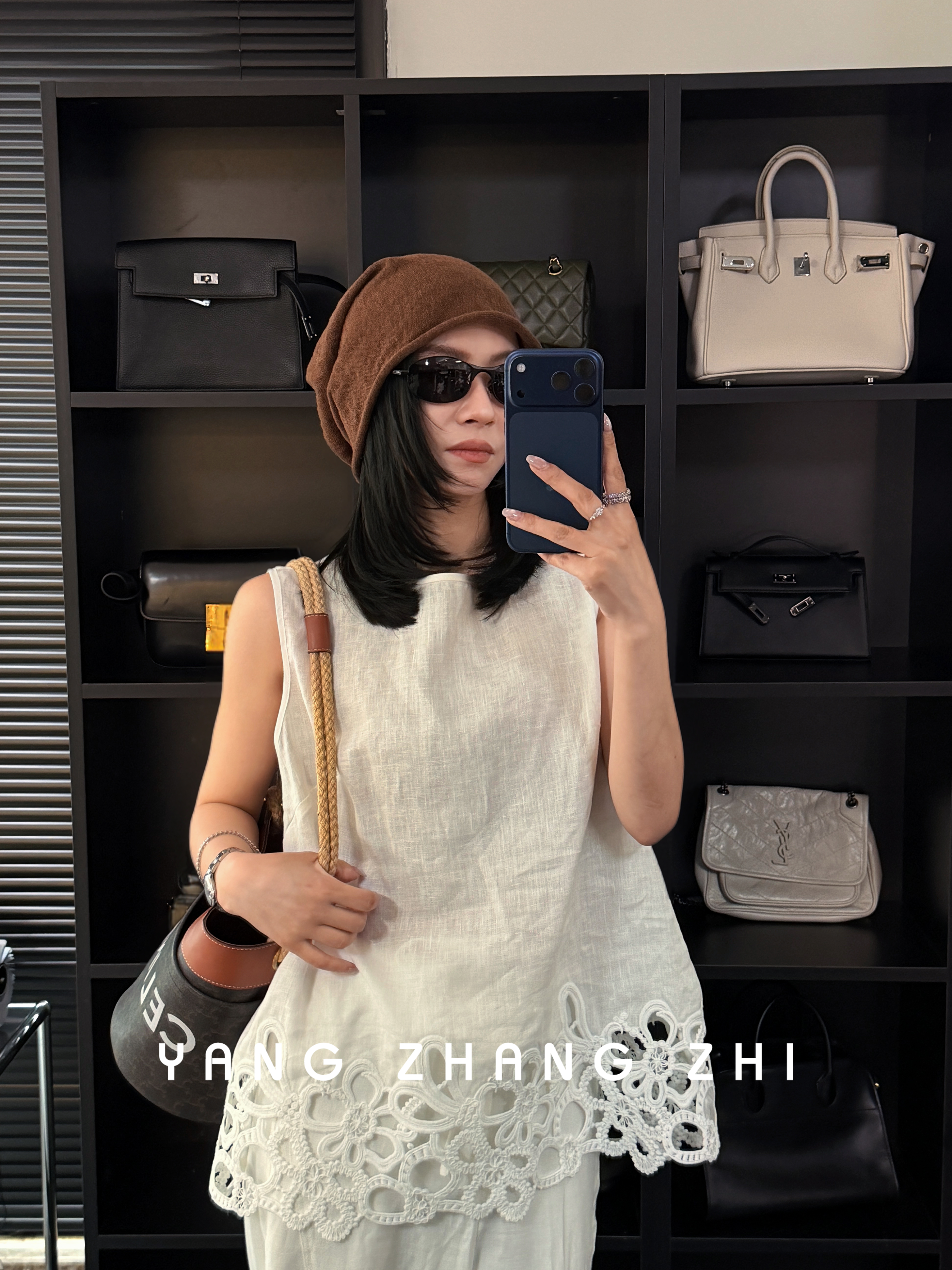 YANG杨哥私服刺绣气质衬衫SF007