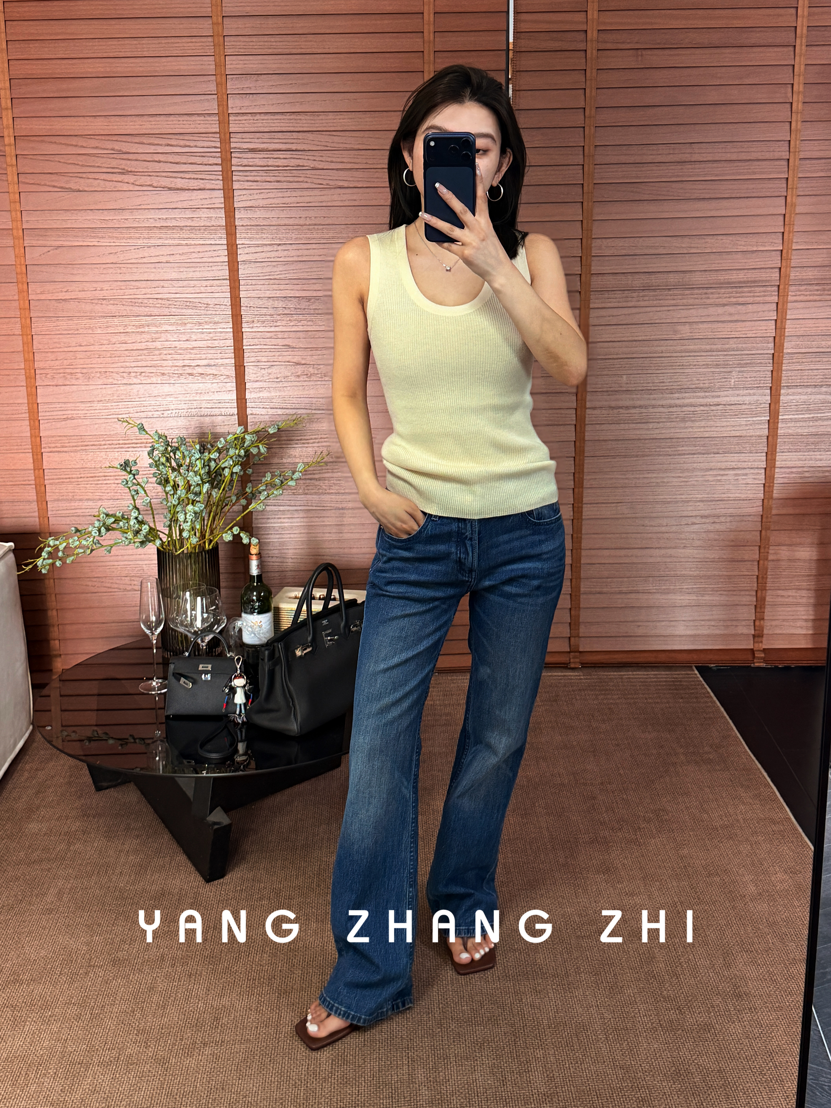 YANG【羊毛】针织显瘦百搭背心YCB028